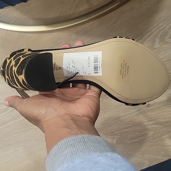 Sam Edelman animal print block heels - Picture 4 of 4